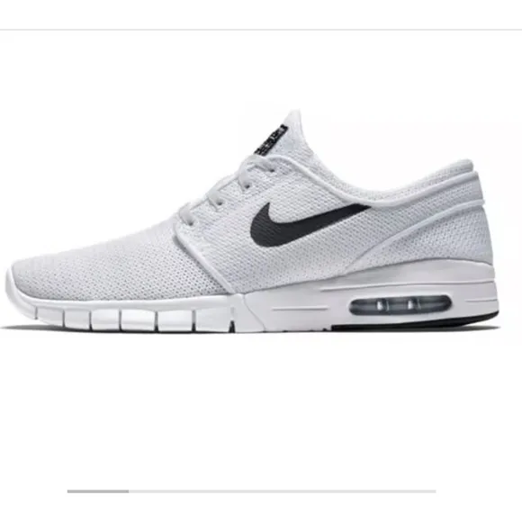 Nike SB Stefan Janoski Max Men's Size 10 White Black Style# 631303-100