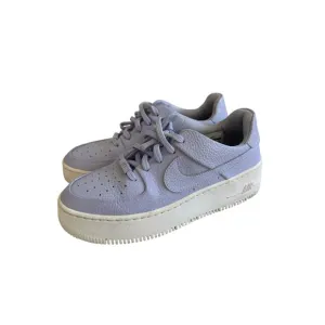 NIKE Women’s Lavender Leather Air Force 1 Sneakers Size 7
