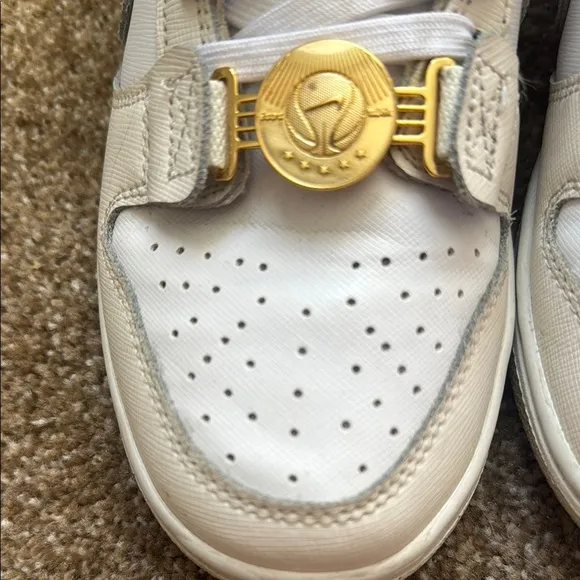 Nike womens White and Red dunks
