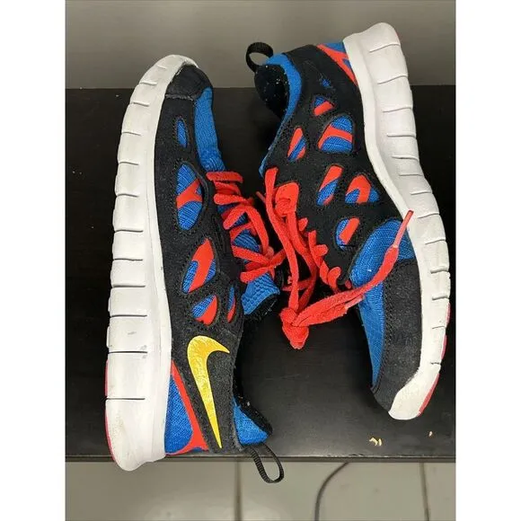 Nike Youth Free Run 2 GS Size 5Y Running Shoes Blue White DX1788- 001 Womens 6.5
