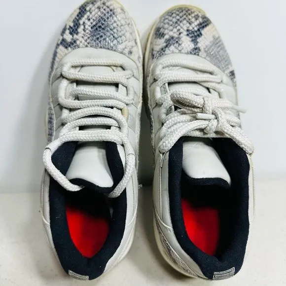 Nike Air Jordan 11 Retro Low GS Light Bone Snakeskin Grey CD6847-002 Size 5.5Y