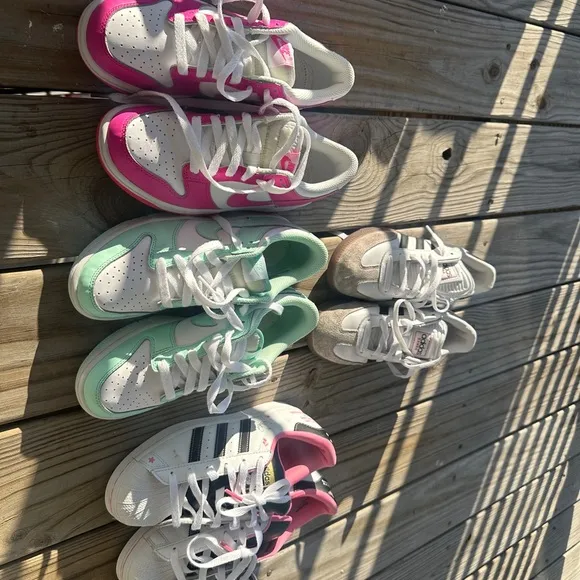 Nine Dunks Kids Mint Green Sneakers