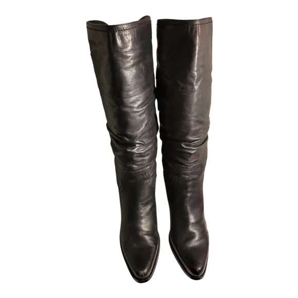 Nine West Junessao Leather Scruch Boot 9.5