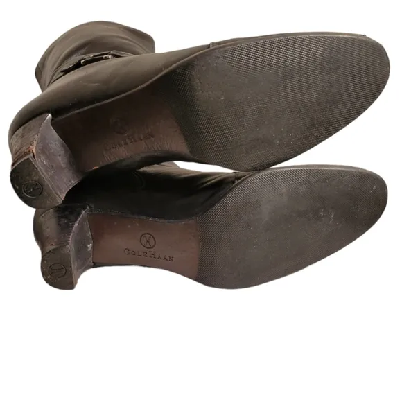 Nine West Junessao Leather Scruch Boot 9.5