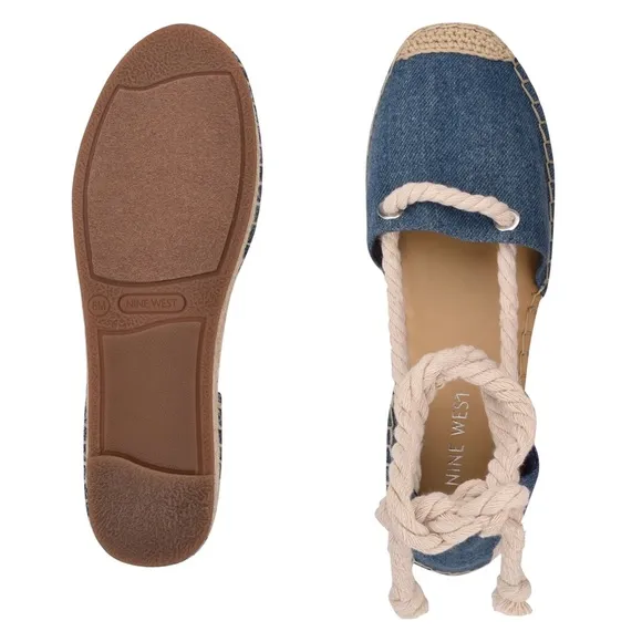 Nine West Meaks Ankle Wrap Espadrille Flats