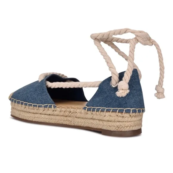 Nine West Meaks Ankle Wrap Espadrille Flats