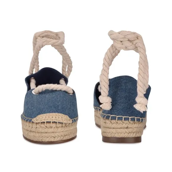Nine West Meaks Ankle Wrap Espadrille Flats