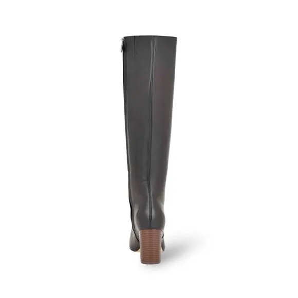 Nine West Stacked Block Heel Black Dress Boots Wm Sz 9 NWT
