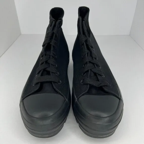 No Bo Womens WMNB42AC013L Black Platform Lace Up High-Top Size 10 Sneakers