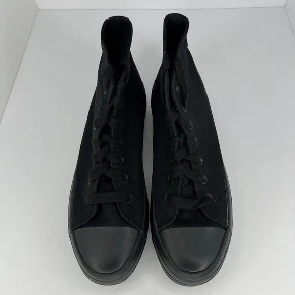 No Bo Womens WMNB42AC013L Black Platform Lace Up High-Top Size 10 Sneakers
