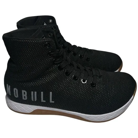NOBULL Women’s Size 6.5 Black High Top Trainers Athletic Gym Workout Sneakers