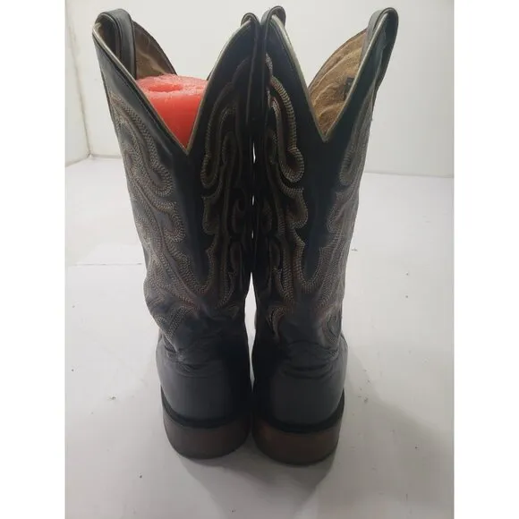 Nocona NB4030 Men’s Imperial Black Calf Western Square Toe Boots Size 9 1/2D