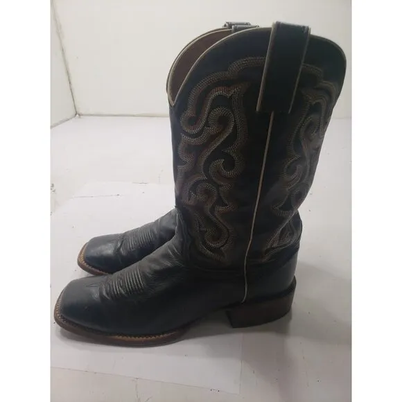 Nocona NB4030 Men’s Imperial Black Calf Western Square Toe Boots Size 9 1/2D