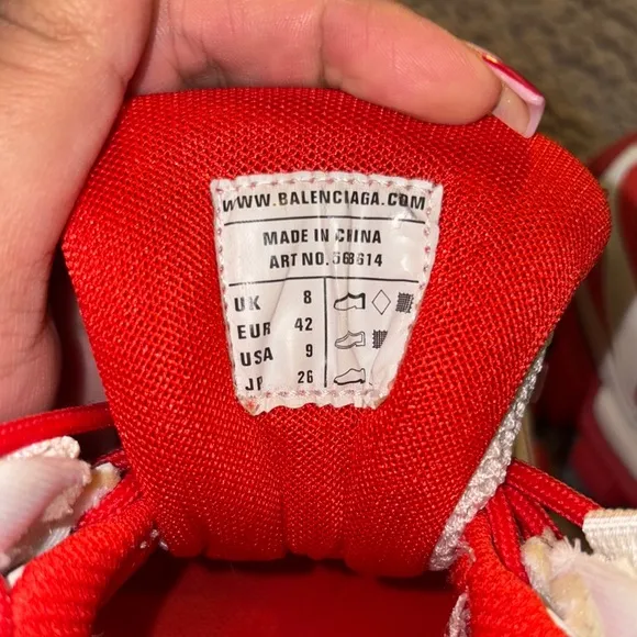 Nook Kids Red and White Sneakers