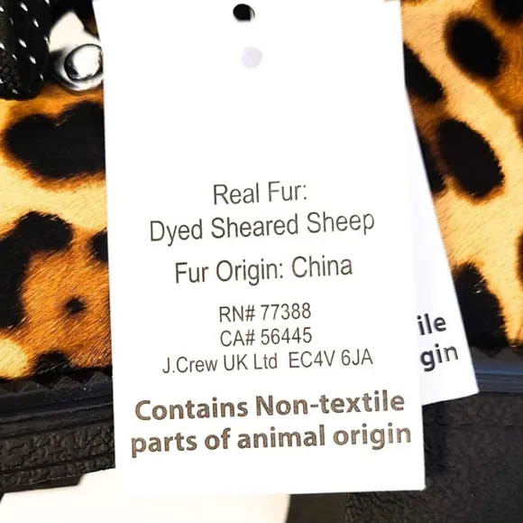 NWB J. Crew NORDIC Leopard CALF Hair HIKER Boots
