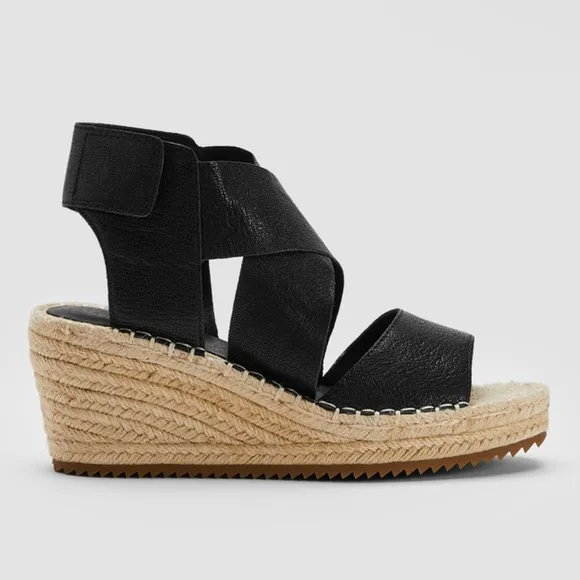 NWOB Eileen Fisher Willow Wedge Espadrille, Size 9