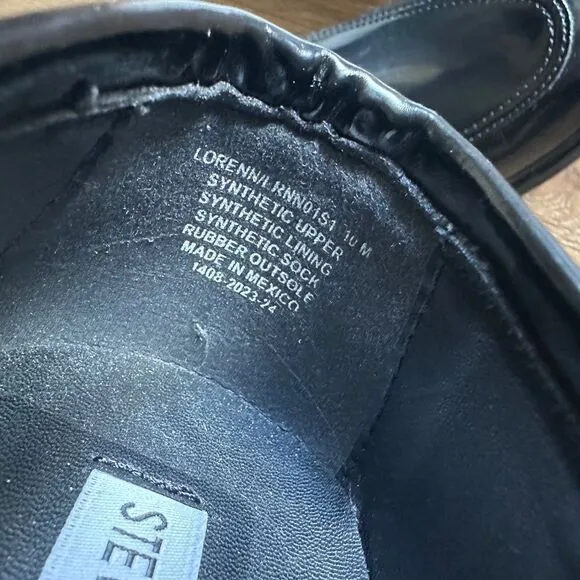 NWOB Steve Madden Lorenn Loafer In Black