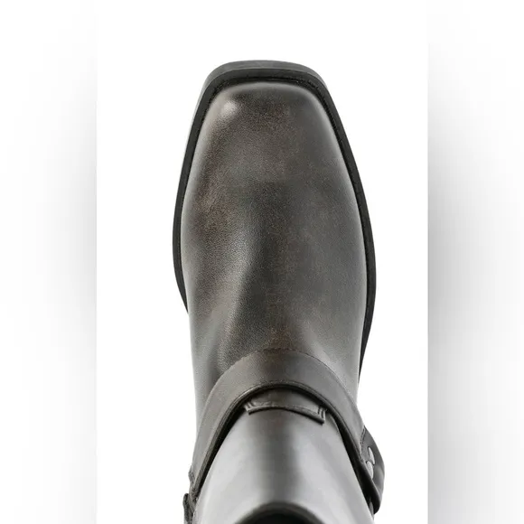 NWOB Women's Moto Hardware Boots-Faux leather