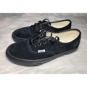 NWOB|Vans Black Pig Suede Authentic Sneakers, Women's 7.5