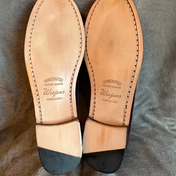 NWOT Bass Jackie Kiltie Tassel Loafers Wine Leather, Size 9