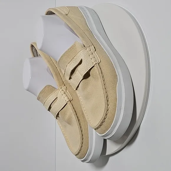 NWOT Cole Haan Grandseries Grandpro Rally Penny Loafer Sneaker Cream White 10