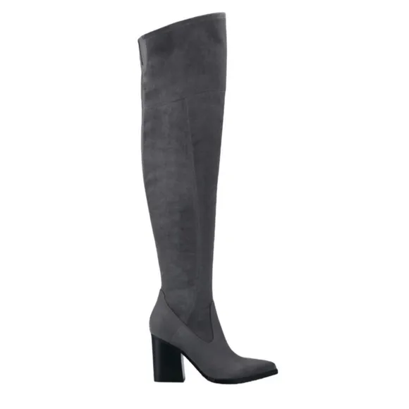 NWOT Marc Fisher Onyse Over the Knee Boots Stormy Grey Boots – Sz 8.5