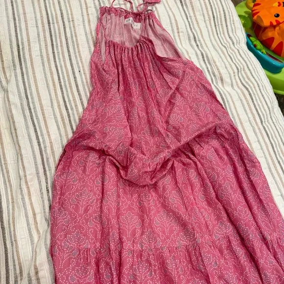 [NWOT] Naudic Olympia Maxi Dali Pink Long Tiered Flowy Dress - Size S