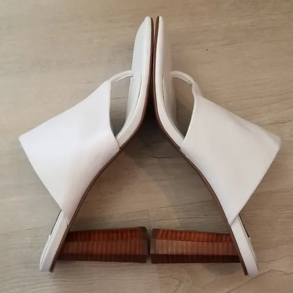 NWOT Senso Ninah Thong Toe Slide Mule Heel Sandal, EU 41 (US 10), White