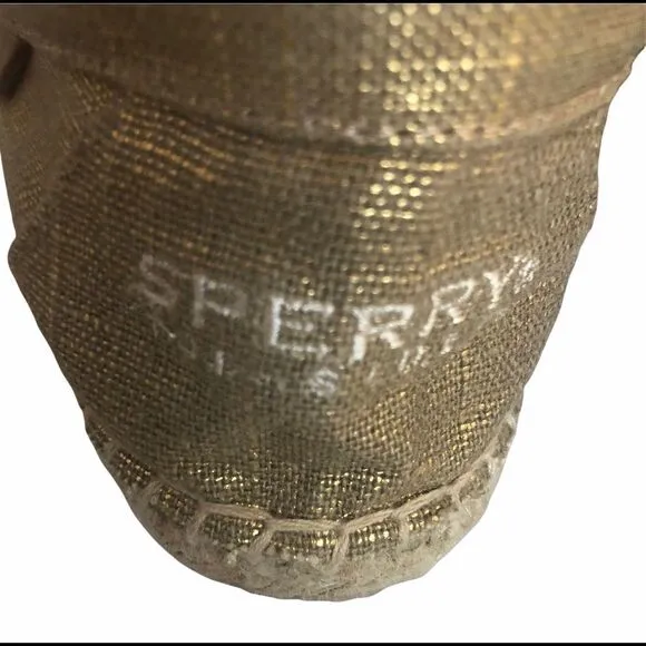 NWOT Women’s Gold Sperry Top Sider Espadrilles Size 10M