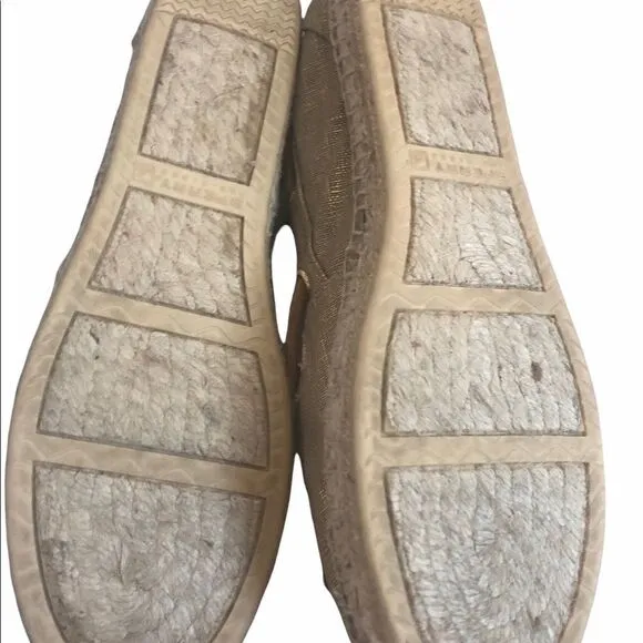 NWOT Women’s Gold Sperry Top Sider Espadrilles Size 10M