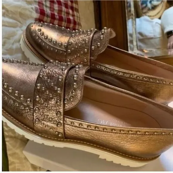NWT ANGELO BERVICATO NEW WITH BOX LOAFERS LEATHER MADE IN ITALY​​