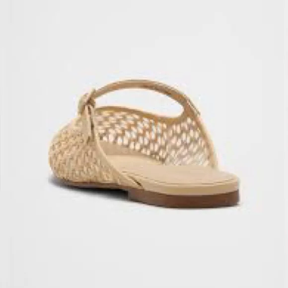 NWT BANANA REPUBLIC BLACK MESH MARY JANE BALLET FLATS