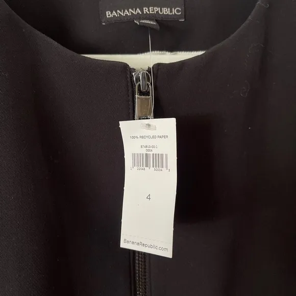 NWT Banana Republic‎ zip Front Blazer Jacket with Balloon Sleeve