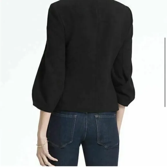 NWT Banana Republic‎ zip Front Blazer Jacket with Balloon Sleeve