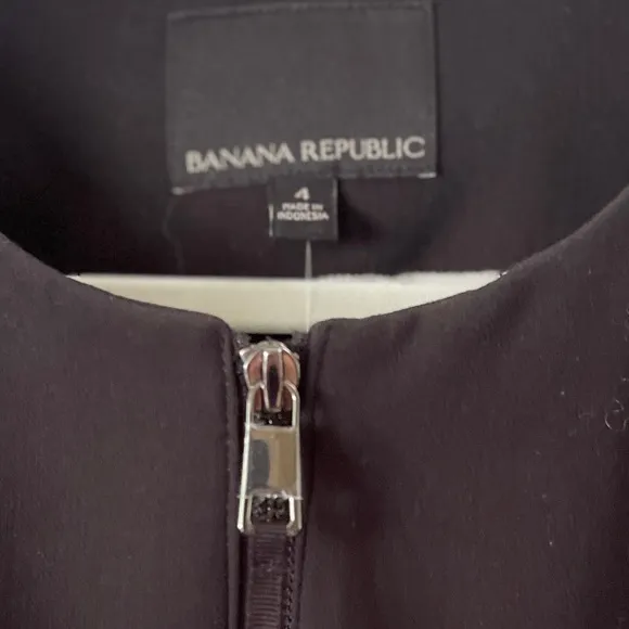 NWT Banana Republic‎ zip Front Blazer Jacket with Balloon Sleeve