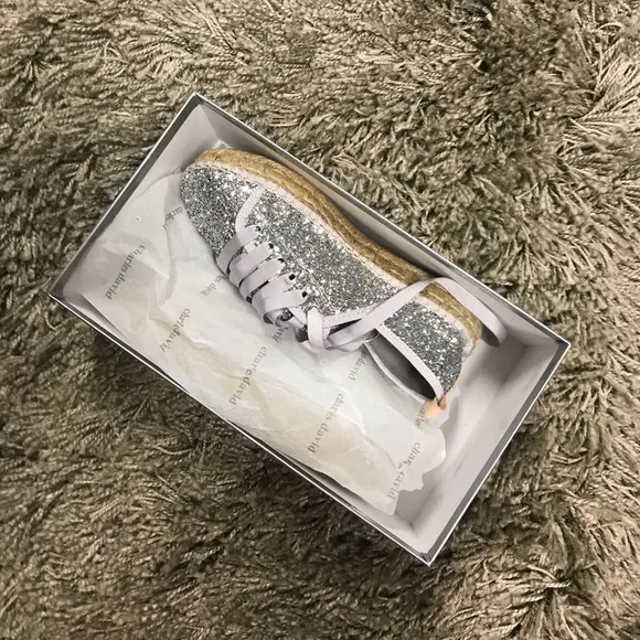 NWT Charles David sparkly espadrilles sneakers