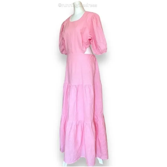 NWT Charlie Holiday Flores Midi Dress In Color Candy Pink Size 8