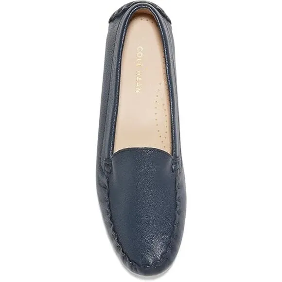 NWT Cole Haan Women's Evelyn Leather Driving Loafers ,Navy-Size 9.5