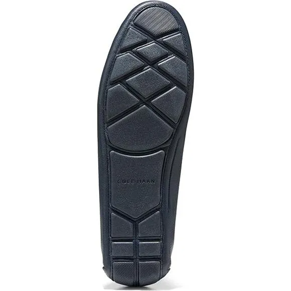 NWT Cole Haan Women's Evelyn Leather Driving Loafers ,Navy-Size 9.5