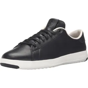NWT Cole Haan Women's GrandPro Tennis Leather Lace OX Sneaker,Black/White-Size 8