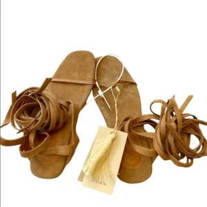 NWT Dôen Basque Suede Sandals in Saltillo Warm Tan Size 6