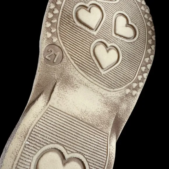NWT Froddo Baby Girls Size 21 Silver Flower Sandals Shoes Leather First Walkers
