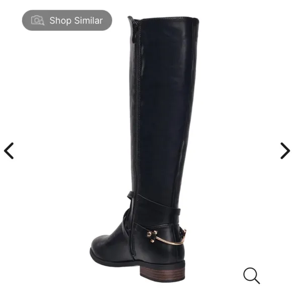 NWT H Halston Women's Santiago Tall Riding Calf Boots - Size 8