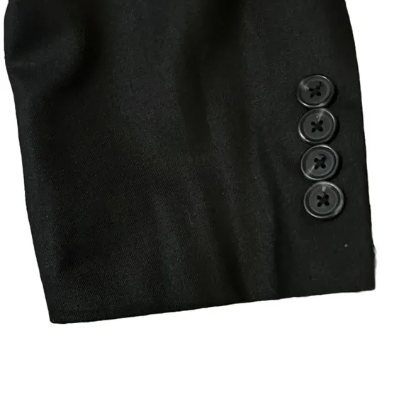 NWT INC BLACK SLIM FIT DOUBLE BUTTON SUIT JACKET SIZE SMALL