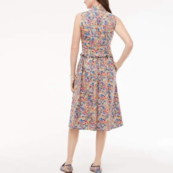 NWT J. Crew x Liberty of London Floral Shirt Dress