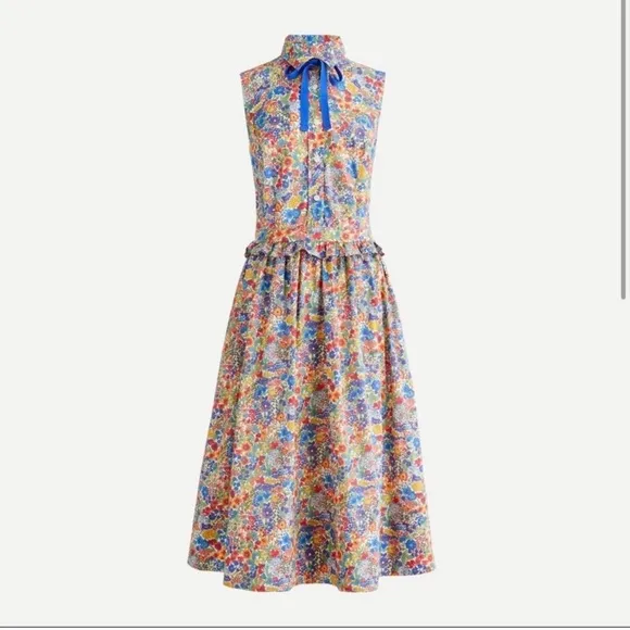NWT J. Crew x Liberty of London Floral Shirt Dress