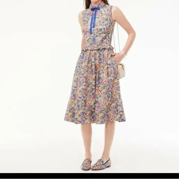 NWT J. Crew x Liberty of London Floral Shirt Dress