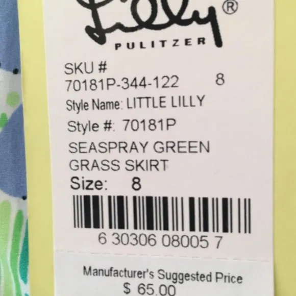 NWT Lilly Pulitzer 8 Shift Dress &quot;Seaspray Green&quot;
