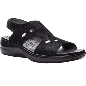 NWT PROPET Gabbie Black Size 6X(2E) Sandals Slingback Extra Cushioned Open Toe