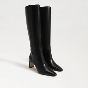 NWT Sam Edelman, Sylvia, wide calf Black Knee-High Leather Boots